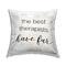 Stupell Industries Best Therapists Have Fur Healing Pets Animals Throw Pillow, 18" x 18"